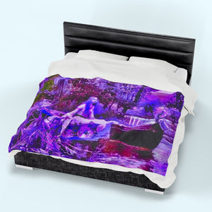 Shallot - Purple - Velveteen Plush Blanket