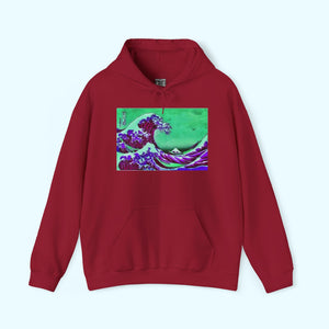 Purple Great Wave - Pullover