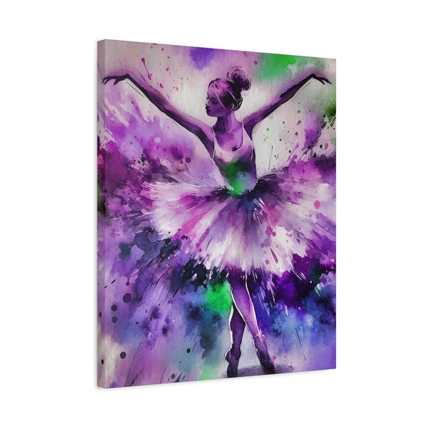 Polychrome Ballet Purple - Canvas Poster