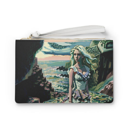 Cliff Over The Sea - Clutch Bag