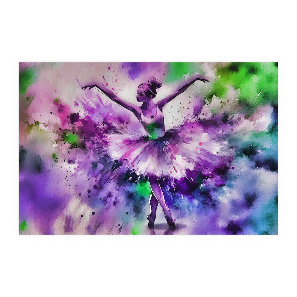 Polychrome Ballet Purple - Silk Poster