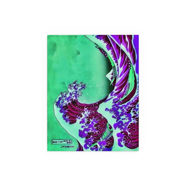 Purple Great Wave - Silk Poster