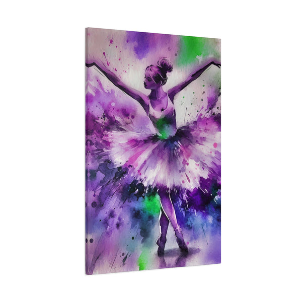 Polychrome Ballet Purple - Canvas Poster