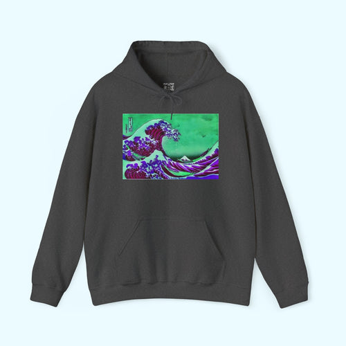 Purple Great Wave - Pullover