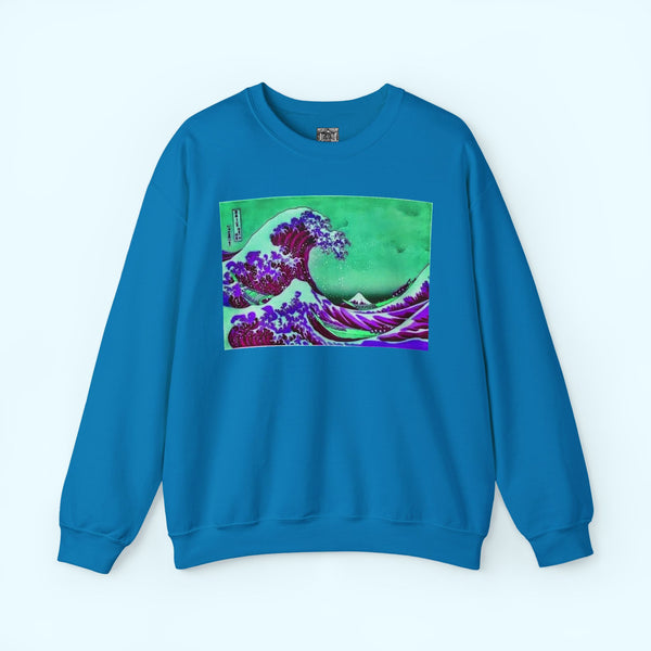 Purple Great Wave - Crewneck