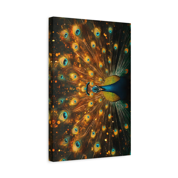 Neon Plumage - Canvas Poster