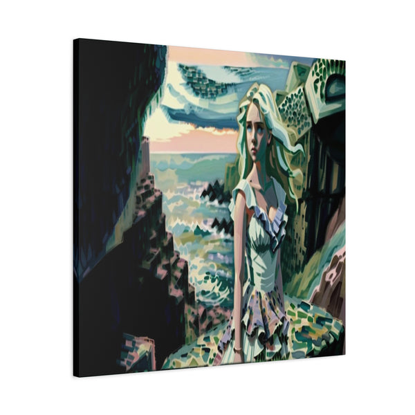 Cliff Over The Sea - Canvas Poster