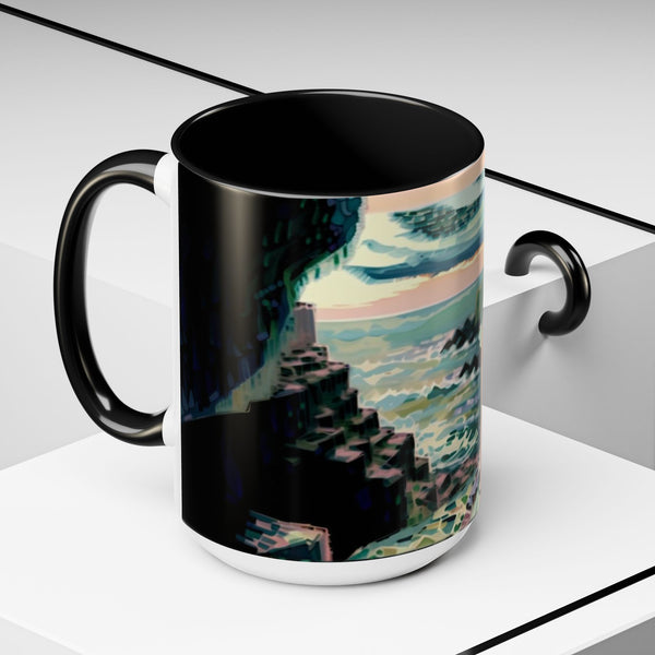 Cliff Over The Sea - Coffee Mug - 15oz
