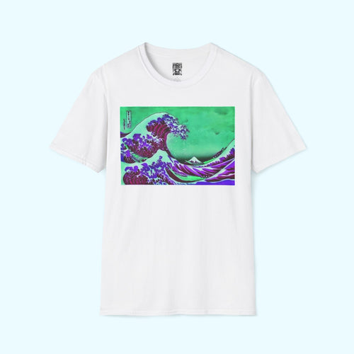 Purple Great Wave - Soft-Style Tee