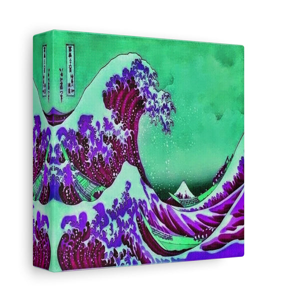 Purple Great Wave - Canvas Poster