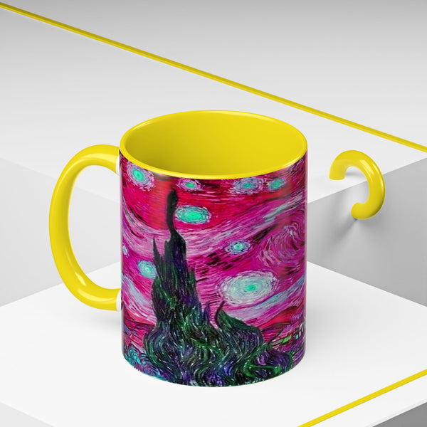 Star Night Fuchsia - Coffee Mug - 11oz