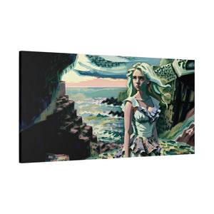 Cliff Over The Sea - Canvas Poster