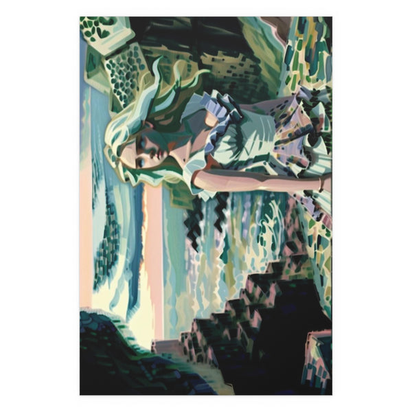 Cliff Over The Sea - Silk Poster