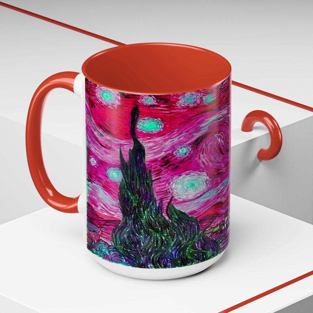 Star Night Fuchsia - Coffee Mug - 15oz