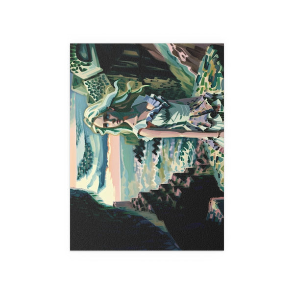 Cliff Over The Sea - Silk Poster