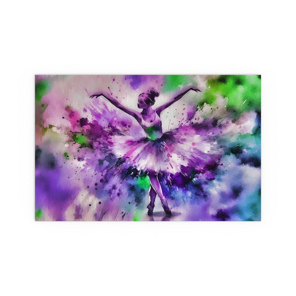 Polychrome Ballet Purple - Silk Poster