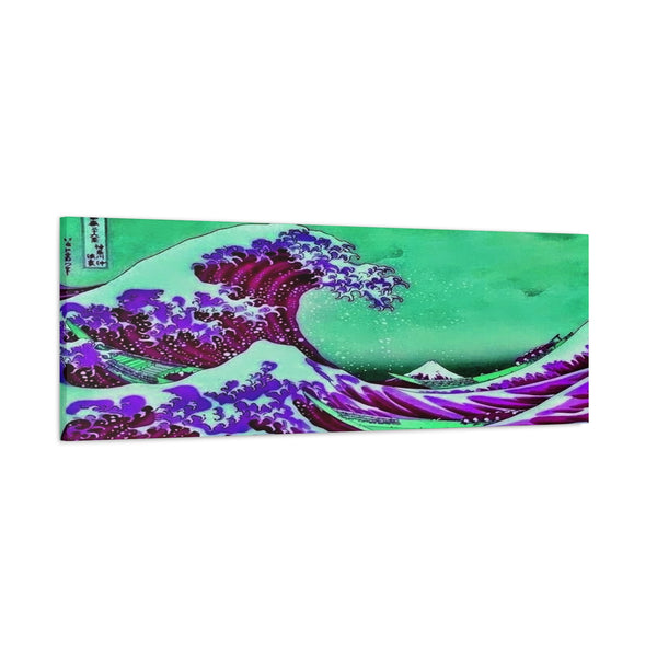 Purple Great Wave - Canvas Poster