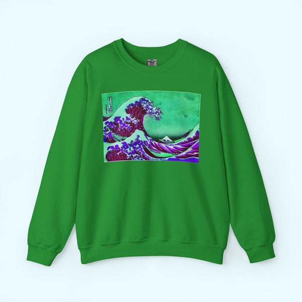 Purple Great Wave - Crewneck