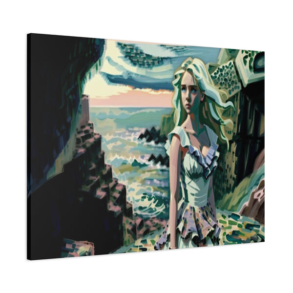 Cliff Over The Sea - Canvas Poster