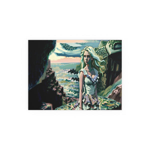 Cliff Over The Sea - Silk Poster