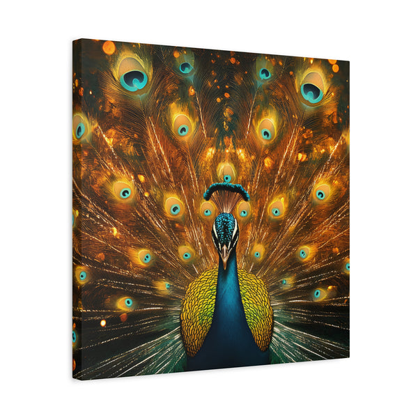 Neon Plumage - Canvas Poster