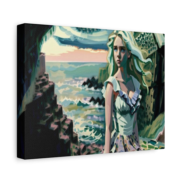 Cliff Over The Sea - Canvas Poster
