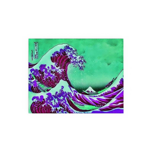 Purple Great Wave - Silk Poster