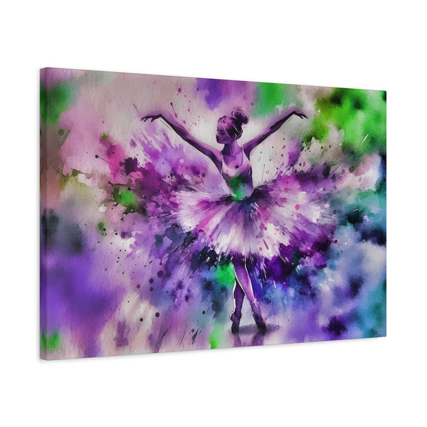 Polychrome Ballet Purple - Canvas Poster