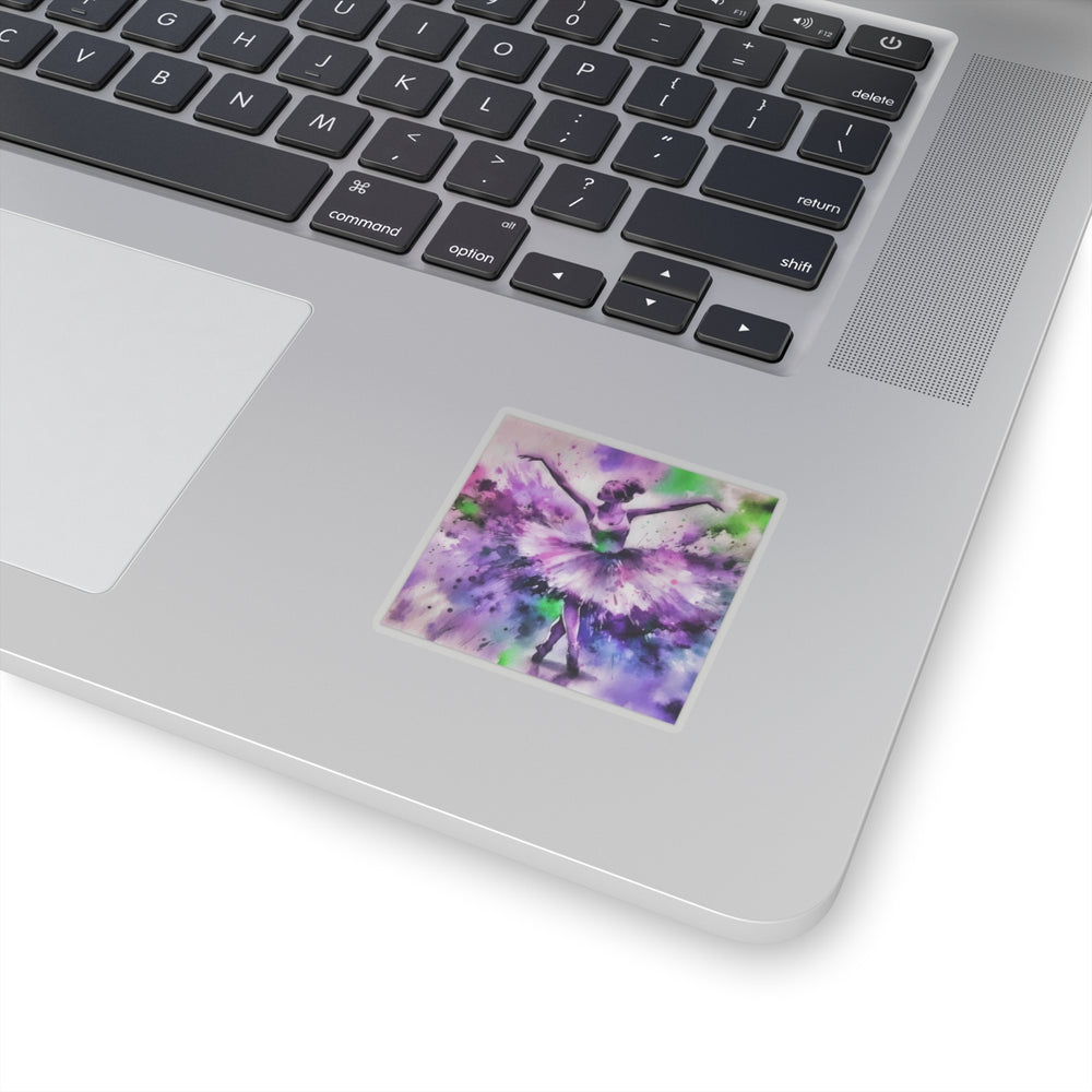 Polychrome Ballet Purple - Vinyl Square Sticker