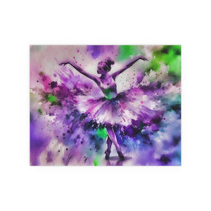 Polychrome Ballet Purple - Silk Poster
