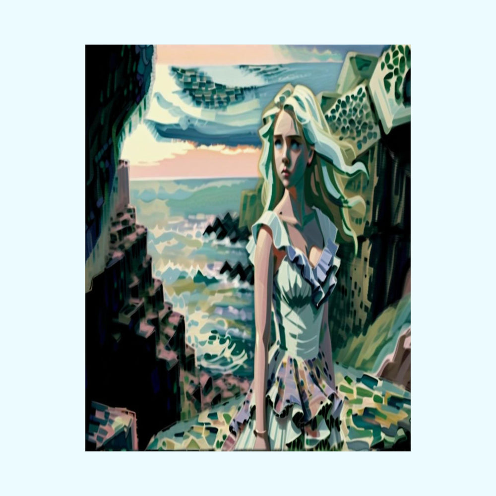 Cliff Over The Sea - Matte Poster