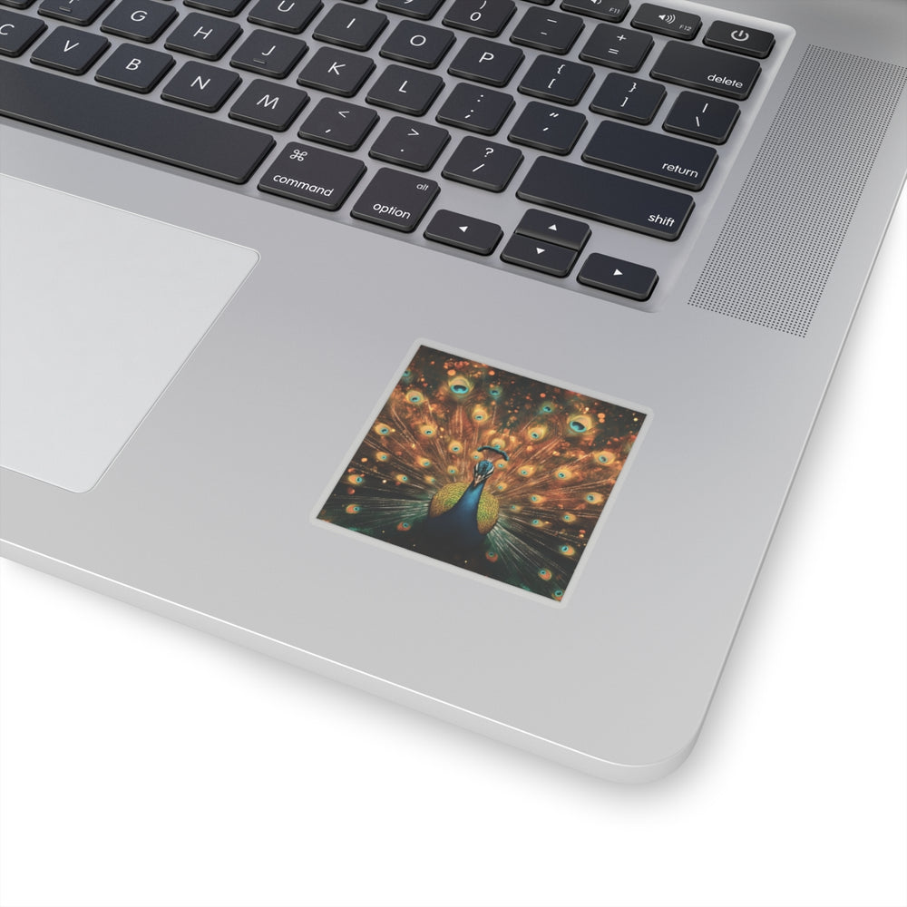 Neon Plumage - Vinyl Square Sticker