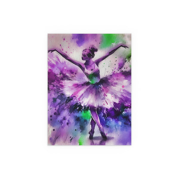 Polychrome Ballet Purple - Silk Poster