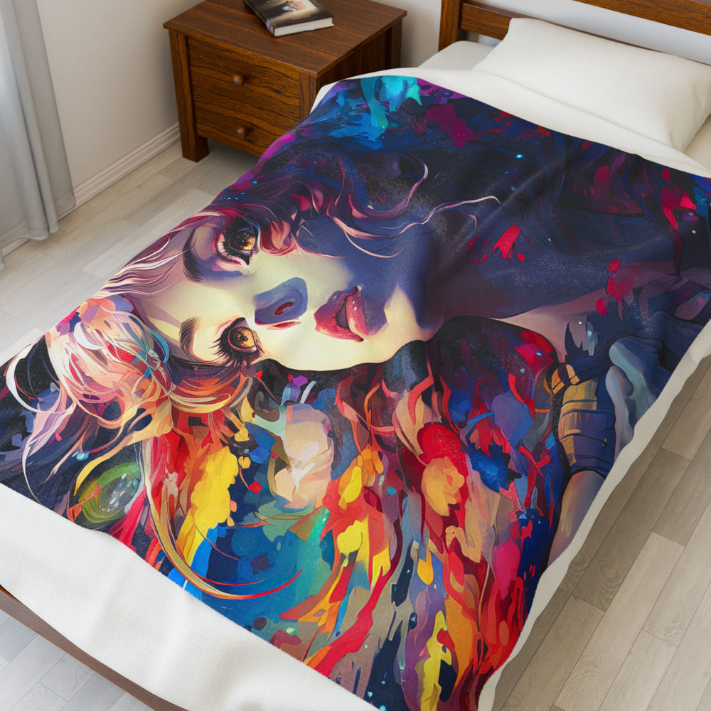 My Echoing Mind - Velveteen Plush Blanket