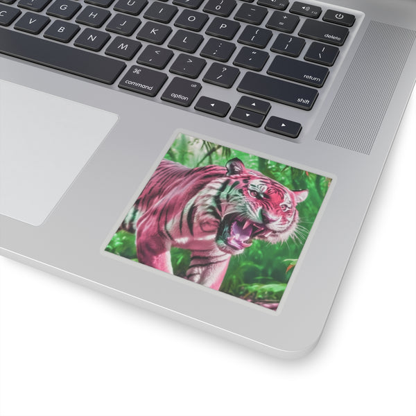 Strawberry Bengal - Vinyl Square Sticker