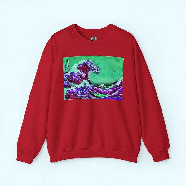 Purple Great Wave - Crewneck