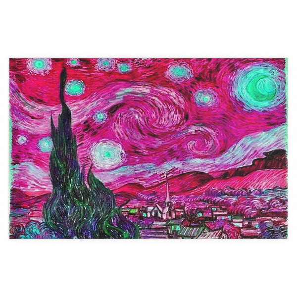 Star Night Fuchsia - Silk Poster