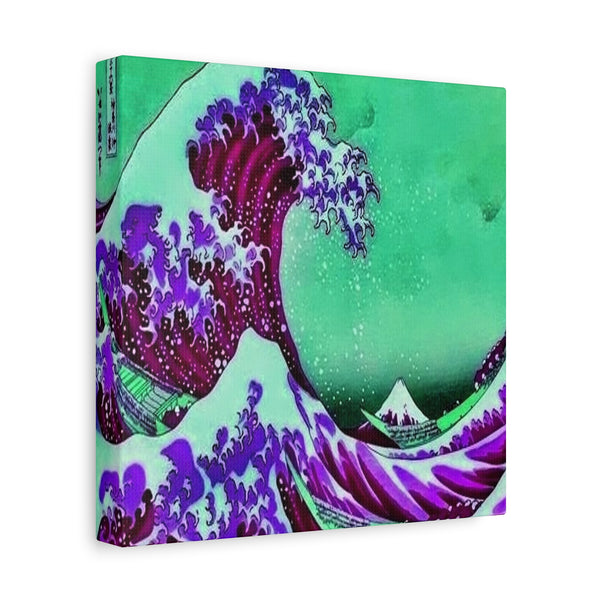 Purple Great Wave - Canvas Poster