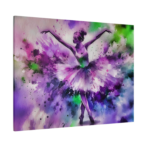 Polychrome Ballet Purple - Canvas Poster