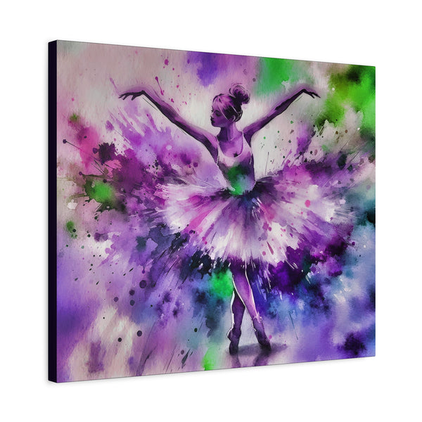 Polychrome Ballet Purple - Canvas Poster