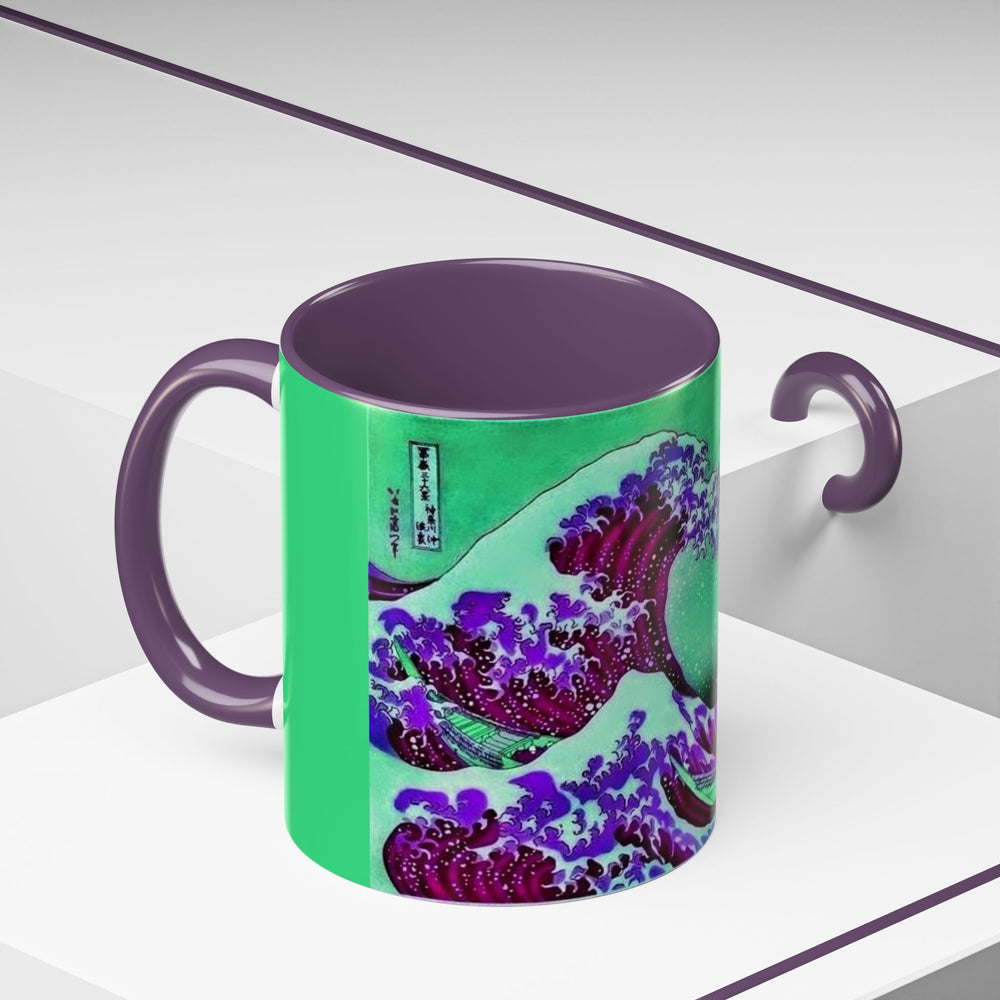 Purple Great Wave - Coffee Mug - 11oz