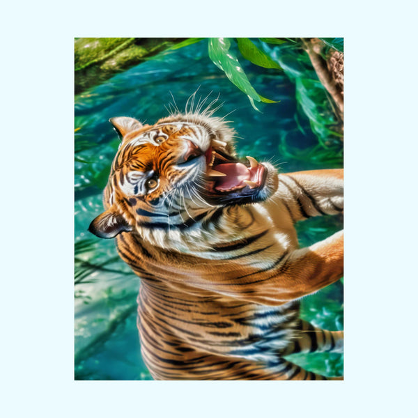 Orange Bengal - Matte Poster