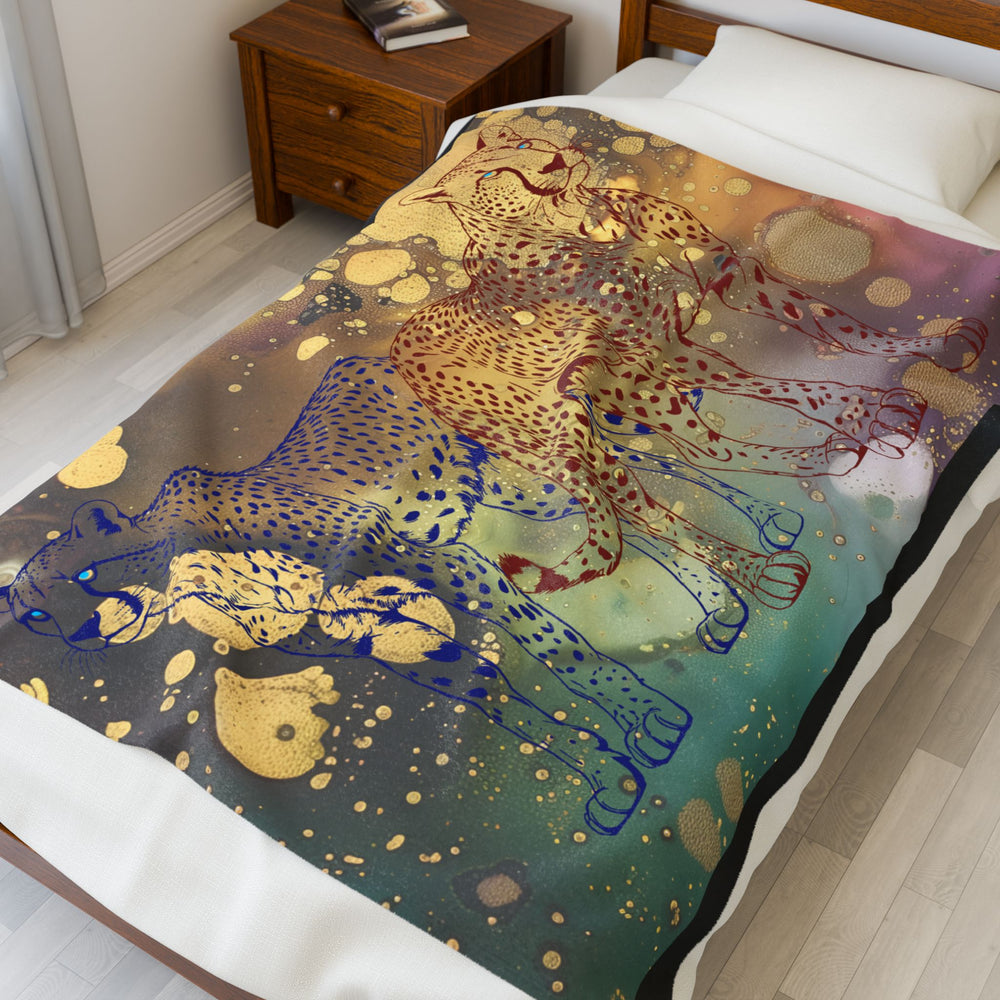 Chasing Gold - Velveteen Plush Blanket