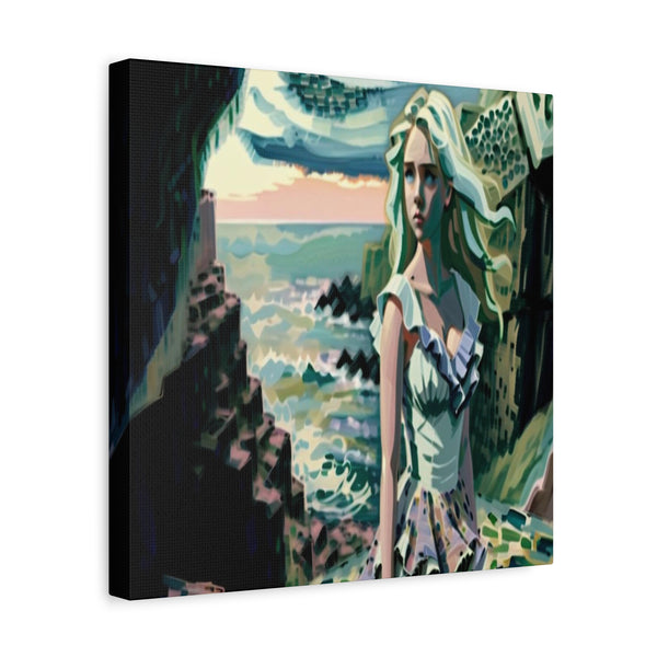 Cliff Over The Sea - Canvas Poster