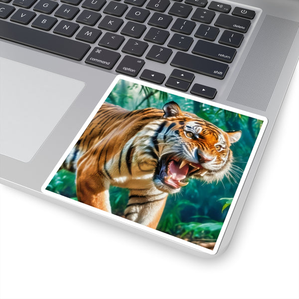 Orange Bengal - Vinyl Square Sticker