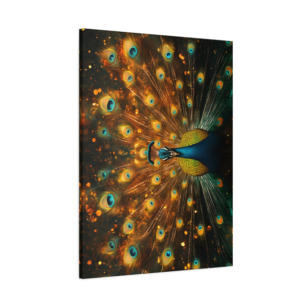 Neon Plumage - Canvas Poster
