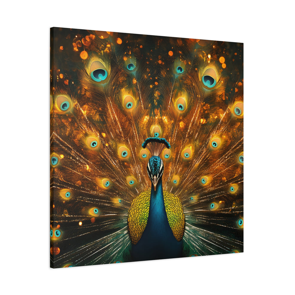 Neon Plumage - Canvas Poster