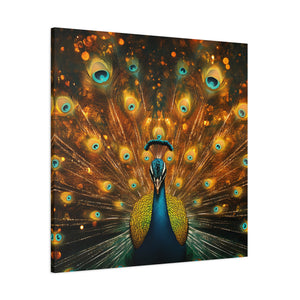 Neon Plumage - Canvas Poster