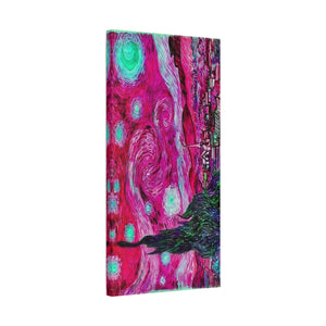 Star Night Fuchsia - Canvas Poster