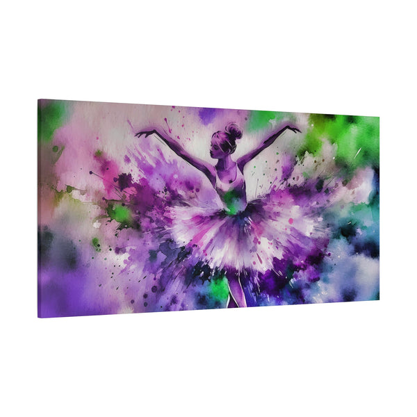 Polychrome Ballet Purple - Canvas Poster